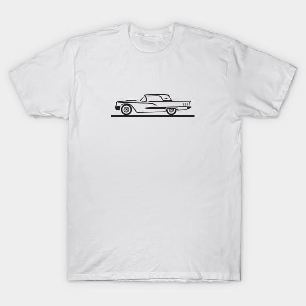 1960 Ford Thunderbird Hard Top T-Shirt by PauHanaDesign